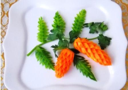 Шишки из моркови
